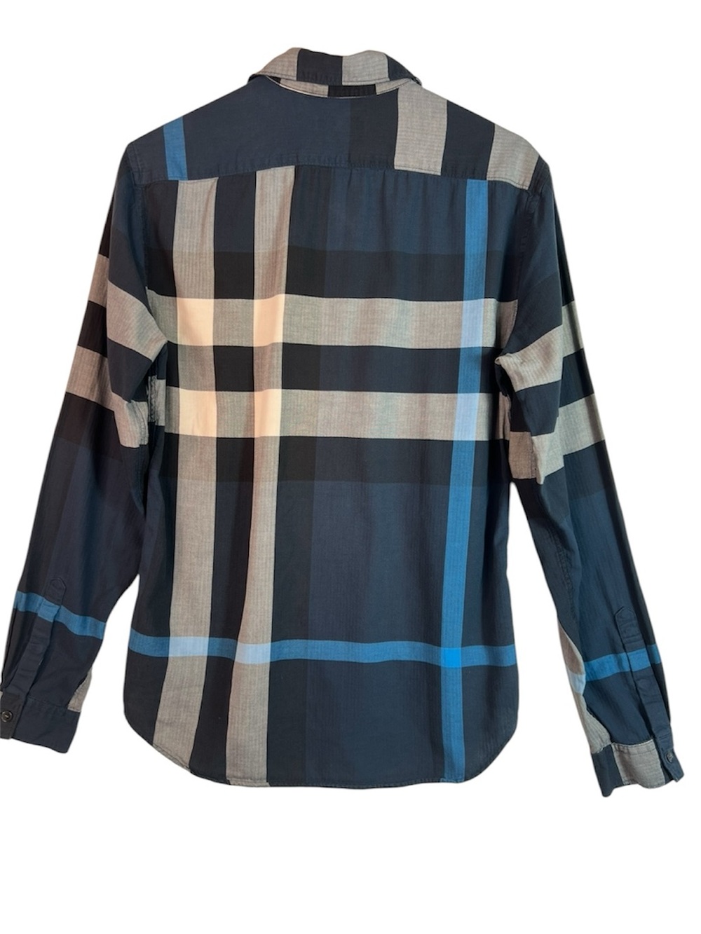 Burberry Brit Plaid Button Down Cotton Shirt Size Small - Picture 2 of 8
